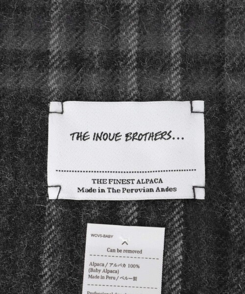 URBAN RESEARCH（アーバンリサーチ）の「THE INOUE BROTHERS　Brushed Scarf Check（マフラー・メンズ・Check Bk/Check Grey/Check Grn/Check Beg・One）」の10枚目の写真