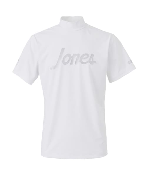 ROPE'(ロペ)の「【JONESコラボ】半袖モックネックシャツ(Tシャツ/カットソー・レディース・ブラック/ホワイト・L/M/S/XL)」の1枚目の写真