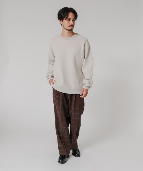 URBAN RESEARCH（アーバンリサーチ）の「モールニットプルオーバー（ニット/セーター・メンズ・IVORY/S.GREEN/GRAY/BLACK・M/L）」の12枚目の写真