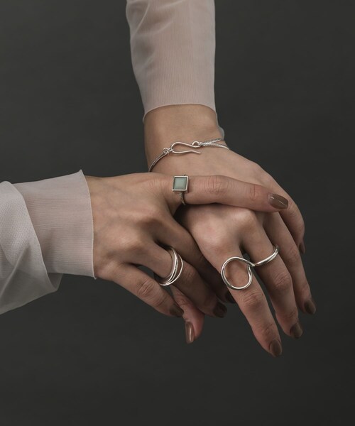 SMELLY（スメリー）の「SMELLY so’　square amazonite ring（リング・レディース・SL/GR・11）」の9枚目の写真