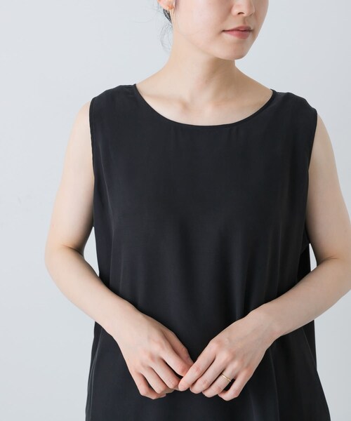 かぐれ（カグレ）の「フィブリルタフタタンクトップ（タンクトップ・レディース・BLACK/CAMEL・FREE）」の20枚目の写真