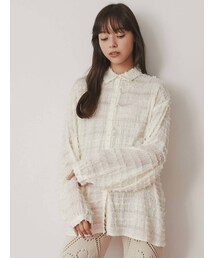 merry jenny | シアーフリンジチャイナシャツ(シャツ/ブラウス)