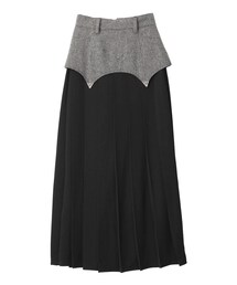 PAMEO POSE（パメオポーズ）の「Herringbone Pleated Skirt