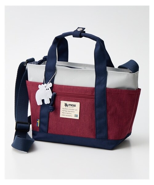 nissen（ニッセン）の「moz(モズ）ポケットが豊富な２WAYショルダーバッグ（ショルダーバッグ・メンズ・ブラック/ネイビー×グレー/トリコロール・Y）」の3枚目の写真