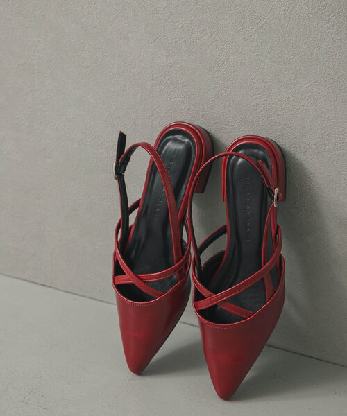 SENSE OF PLACE by URBAN RESEARCH(センスオブプレイスバイアーバンリサーチ)の「ポインテッドクロスベルトミュール(その他シューズ・レディース・BLACK/SILVER/RED・S/M/L)」の18枚目の写真