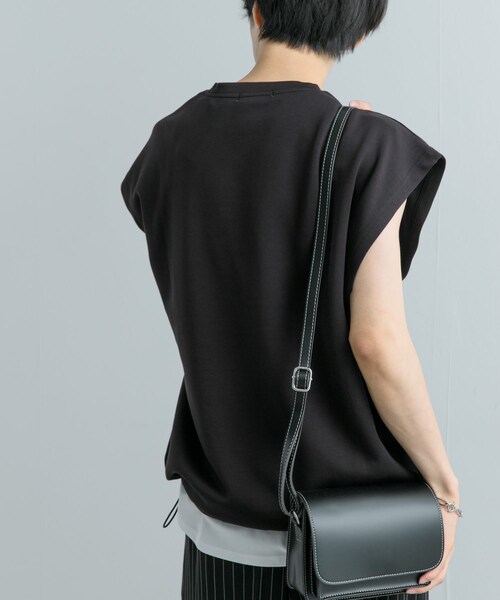 SENSE OF PLACE by URBAN RESEARCH（センスオブプレイスバイアーバンリサーチ）の「エクストラルーズドローコードノースリーブTシャツ（Tシャツ/カットソー・メンズ・GREEN/BLACK・M/L）」の19枚目の写真