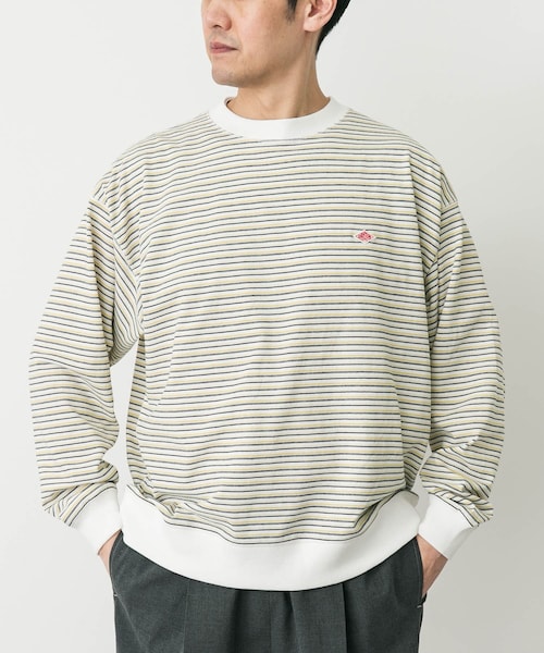 URBAN RESEARCH DOORS（アーバンリサーチドアーズ）の「DANTON　SWEAT T-SHIRTS（スウェット・メンズ・NVY×BGE/GRY×RED/YLW×WHT・L/XL）」の3枚目の写真