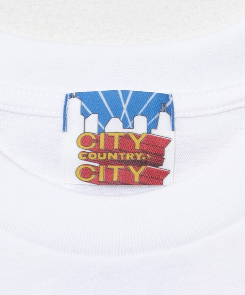 URBAN RESEARCH(アーバンリサーチ)の「CITY COUNTRY CITY LOGO COTTON T_CCCC(Tシャツ/カットソー・メンズ・WHITE/BLACK・M/L/XL)」の8枚目の写真