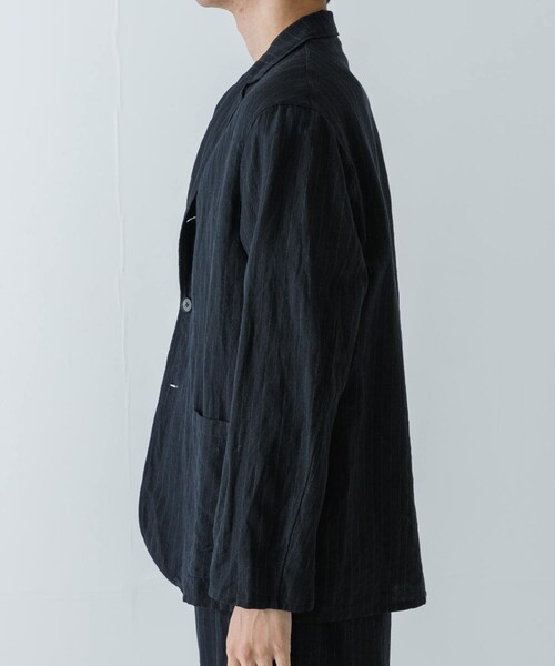 URBAN RESEARCH(アーバンリサーチ)の「『セットアップ対応』new basic Wool/Linen jacket(テーラードジャケット・メンズ・NAVY ST/CHARCOAL・M/L/XL)」の16枚目の写真