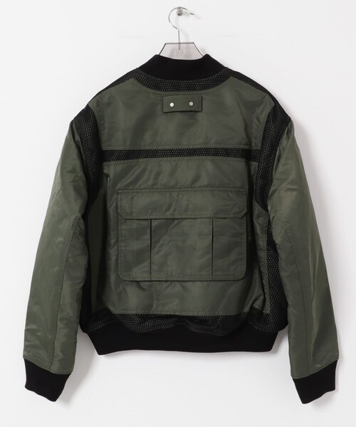 URBAN RESEARCH（アーバンリサーチ）の「Andersson Bell　F/L WASHED BOMBER JACKET（スタジャン・メンズ・KHAKI・M/L）」の7枚目の写真