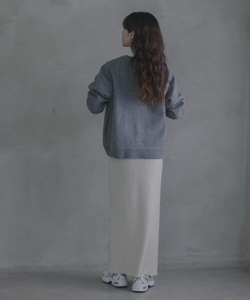 URBAN RESEARCH Sonny Label（アーバンリサーチサニーレーベル）の「ダブルフェイスバイカラーカーディガン（カーディガン/ボレロ・レディース・グレー/ブラウン/ネイビー・Free）」の11枚目の写真