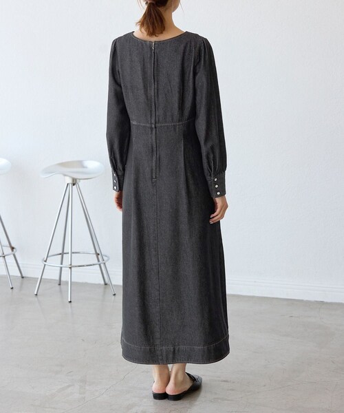 ROPE' PICNIC(ロペピクニック)の「デニムワンピース(ワンピース・レディース・ブラック/ネイビー・36/38)」の17枚目の写真