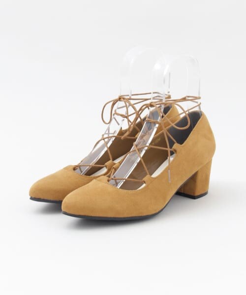 SENSE OF PLACE by URBAN RESEARCH（センスオブプレイスバイアーバンリサーチ）の「レースアップヒールパンプス∴（パンプス・レディース・BLACK/CAMEL・36/37/38）」の16枚目の写真