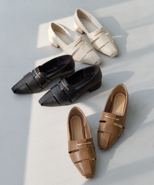 VIS（ビス）の「グルカフラットシューズ（パンプス・レディース・ブラック/キナリ/ブラウン系・L/M/S）」の20枚目の写真