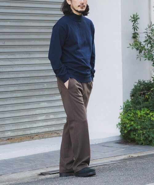 ITEMS URBANRESEARCH(アイテムズ アーバンリサーチ)の「SILK×WOOL MIX ハイネックセーター(ニット/セーター・メンズ・BGD/NVY/BLK・M/L)」の16枚目の写真