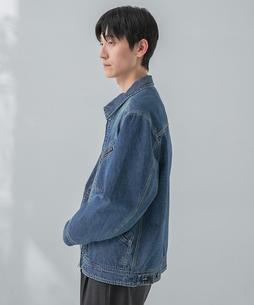 URBAN RESEARCH（アーバンリサーチ）の「new basic 10oz DENIM WORK JACKET（デニムジャケット・メンズ・INDIGO/BLACK・M/L）」の11枚目の写真