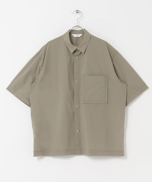 URBAN RESEARCH DOORS(アーバンリサーチドアーズ)の「STILL BY HAND ナイロンレギュラーカラーシャツ(シャツ/ブラウス・メンズ・BLACK/CHARCOAL/GREIGE・46/48)」の3枚目の写真