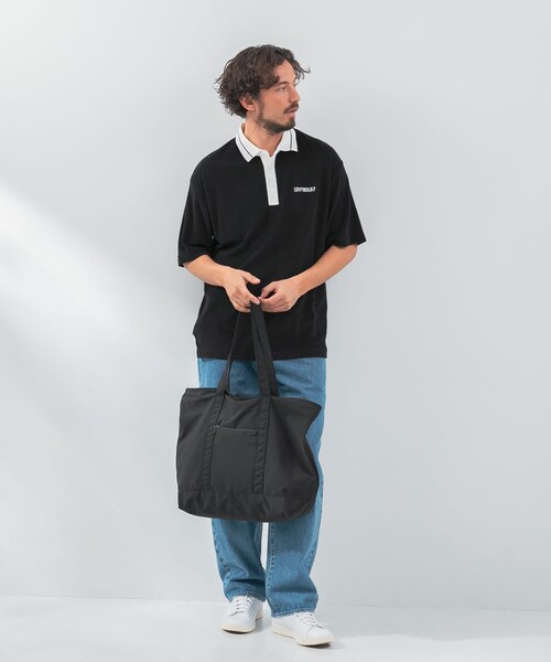 URBAN RESEARCH Sonny Label（アーバンリサーチサニーレーベル）の「OOPS　トートバッグ（トートバッグ・メンズ・Lt.BEIGE/NAVY/BLK・one）」の10枚目の写真