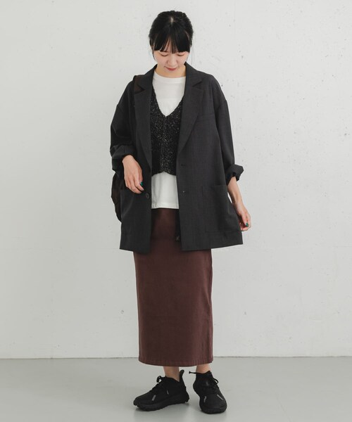 EKAL（エカル）の「『別注』GRAMICCI　ストレッチツイルスカート（スカート・レディース・BLACK/CAMEL/BROWN・one）」の20枚目の写真