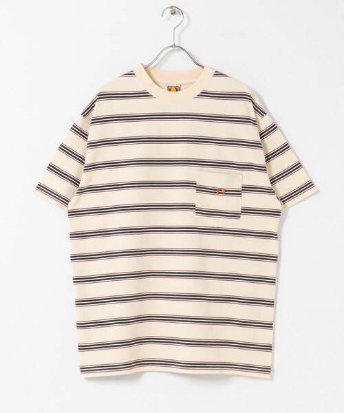 URBAN RESEARCH Sonny Label（アーバンリサーチサニーレーベル）の「HANG TEN　LA HOJJA BORDER T-SHIRTS（Tシャツ/カットソー・メンズ・OFF/BRWON・M/L）」の10枚目の写真