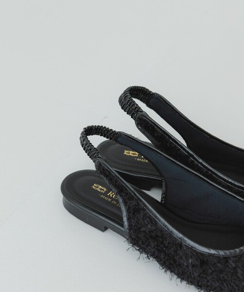RODE SKO（ロデスコ）の「『MADE IN JAPAN』ヘアリーバックストラップミュール（その他シューズ・レディース・BLACK/BEIGE・36/37/38）」の10枚目の写真