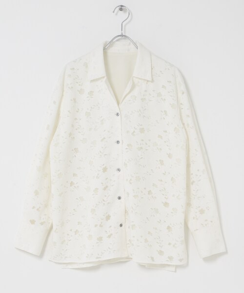 URBAN RESEARCH ROSSO（アーバンリサーチロッソ）の「オープンカラーレースシャツ（シャツ/ブラウス・レディース・OFF・Free）」の9枚目の写真