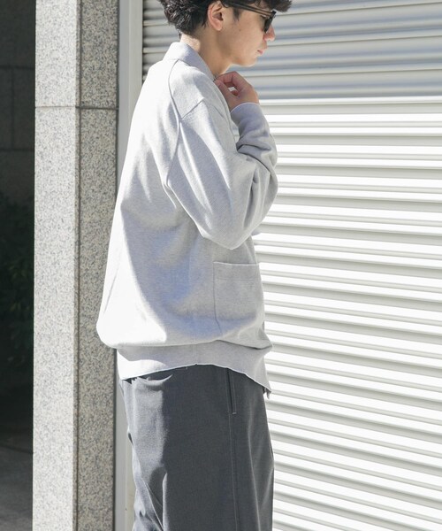 URBAN RESEARCH DOORS（アーバンリサーチドアーズ）の「FORK&SPOON　ニットポロカーディガン（カーディガン/ボレロ・メンズ・CCLｘGRY/GRYｘOFF・4/5）」の19枚目の写真