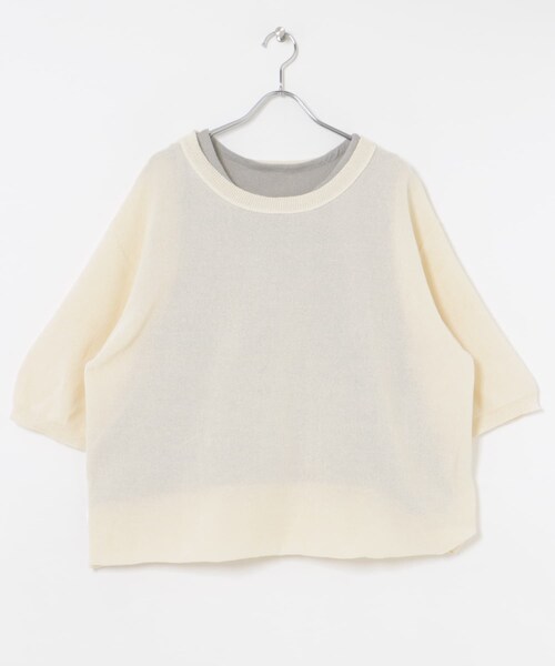 THE GOODLAND MARKET（ザグッドランドマーケット）の「master key　ORIGAMI（ニット/セーター・メンズ・WHTxGRY/BEGxGRN/BLK/NVY・FREE）」の14枚目の写真