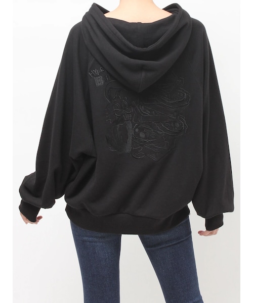 GYDA（ジェイダ）の「HYPERACTIVE BUNNYスウェットパーカー（パーカー・レディース・オフホワイト/グレー/ブラック/オレンジ/その他3/ミックス・F）」の3枚目の写真