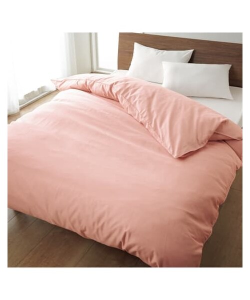 nissen（ニッセン）の「綿１００％サテン織り掛け布団カバー（寝具・メンズ・A=ピンク/B=ライラック/C=シックブルー/H=アイボリー/K=モダングレー・1=シングル/2=セミダブル/3=ダブル/4=クイーン）」の18枚目の写真