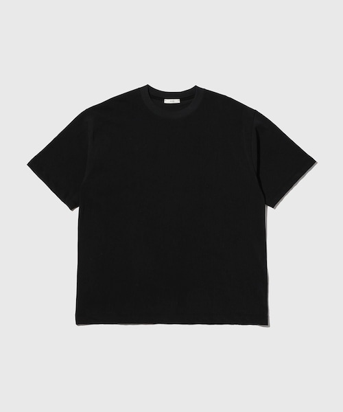 ADAM ET ROPE'（アダムエロペ）の「【ATON/エイトン】AGING FRESCA PLATE LOOSE FIT T-SHIRT（Tシャツ/カットソー・メンズ・ブラック系・4/6）」の3枚目の写真