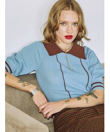 jouetie | ピンタックバイカラーニット(ニット/セーター)