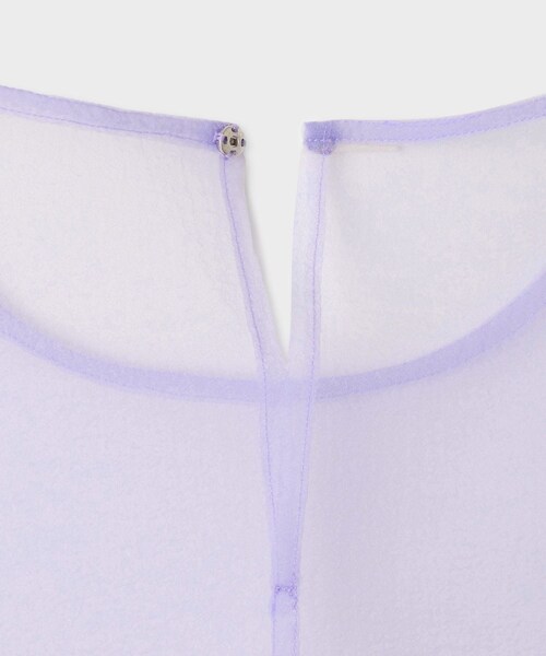 ROPE'(ロペ)の「【near.nippon(ニアー ニッポン)】SHEER DRESS|レイヤードドレス(ワンピース・レディース・ラベンダー/ブラック・F)」の10枚目の写真
