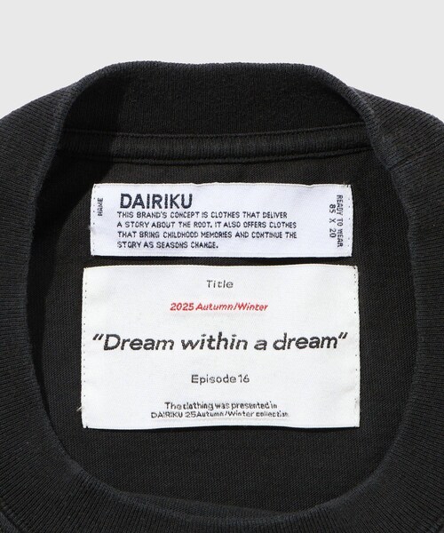 ADAM ET ROPE'（アダムエロペ）の「【DAIRIKU/ダイリク】Movie WORMHOLE Swtching Tee（Tシャツ/カットソー・メンズ・ブラック・M）」の7枚目の写真