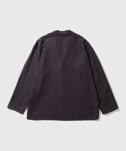 ADAM ET ROPE'（アダムエロペ）の「リネン シャツジャケット（テーラードジャケット・メンズ・ブラック/チャコール/ネイビー・L/M）」の12枚目の写真