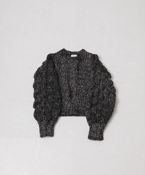 LAATO（ラート）の「lantern long sleeve knit（ニット/セーター・レディース・インク/クリーム・Free）」の2枚目の写真