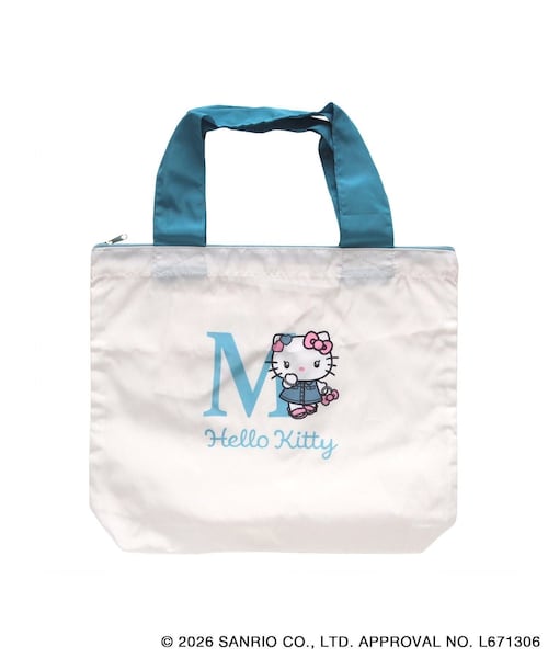 ROPE' PICNIC(ロペピクニック)の「【WEB限定カラー】【Hello Kitty/ハローキティ】エコバッグ(エコバッグ/サブバッグ・レディース・ブラック系/ベージュ/ブルー系/サックス/レッド系/ピンク・F)」の4枚目の写真