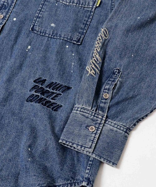 URBAN RESEARCH（アーバンリサーチ）の「『別注』PICCADILLY×URBAN RESEARCH　刺繍デニムシャツ（シャツ/ブラウス・レディース・LT GRAY/LT INDIGO・Free）」の15枚目の写真