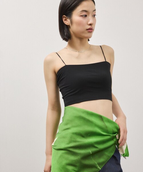 ADAM ET ROPE'（アダムエロペ）の「【OUR WACOAL×ADAM ET ROPE'】コットン混カップインチューブトップキャミソール（キャミソール・レディース・ブラック/ホワイト/オリーブ・L/M/S）」の15枚目の写真