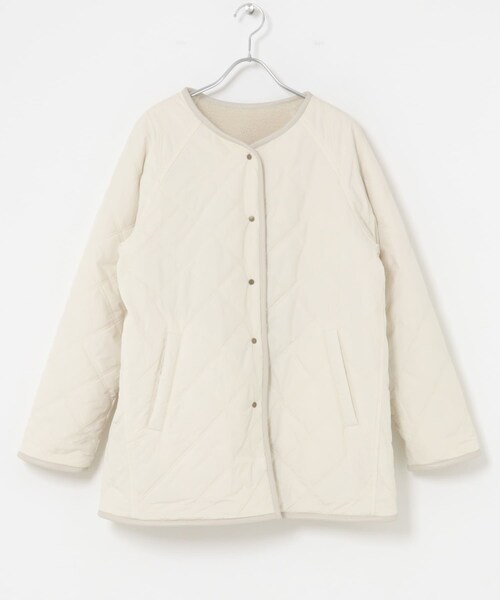 URBAN RESEARCH Sonny Label（アーバンリサーチサニーレーベル）の「リバーシブルボア撥水キルティングコート（その他アウター・レディース・アイボリー/ブラック/ブラウン・Free）」の12枚目の写真