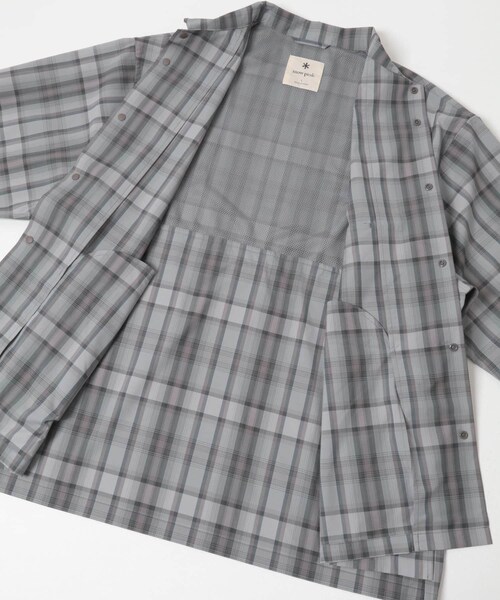 URBAN RESEARCH DOORS(アーバンリサーチドアーズ)の「Snow Peak Apparel FADE CHECK BREEZY SHIRTS(シャツ/ブラウス・メンズ・RED/LIGHT BLUE/GREIGE・M/L/XL)」の7枚目の写真