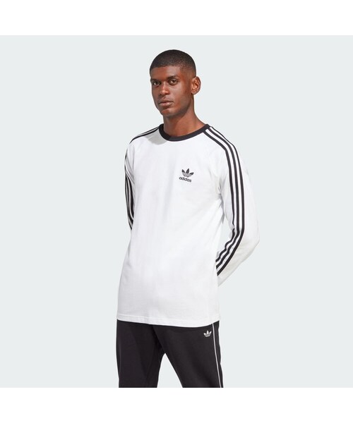 adidas（アディダス）の「アディカラー クラシックス スリーストライプス 長袖Tシャツ（トップス・メンズ・ブルー/ホワイト/ブラック/ピンク/ベージュ/グレー/グリーン・XS/S/M/L/XL/2XL/3XL/J/2XS/2XS/4XL/5XL/6XL/J/XS/J/S/J/M/J/L/J/XL/J/2XL/J/3XL/J/4XL/J/5XL）」の12枚目の写真