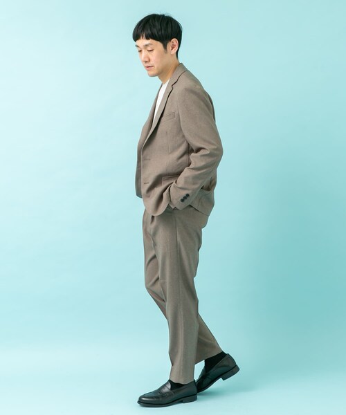 URBAN RESEARCH DOORS(アーバンリサーチドアーズ)の「LIFE STYLE TAILOR メランジストレッチパンツ(スラックス・メンズ・NAVY/GRAY/TAUPE・S/M/L/XL)」の19枚目の写真