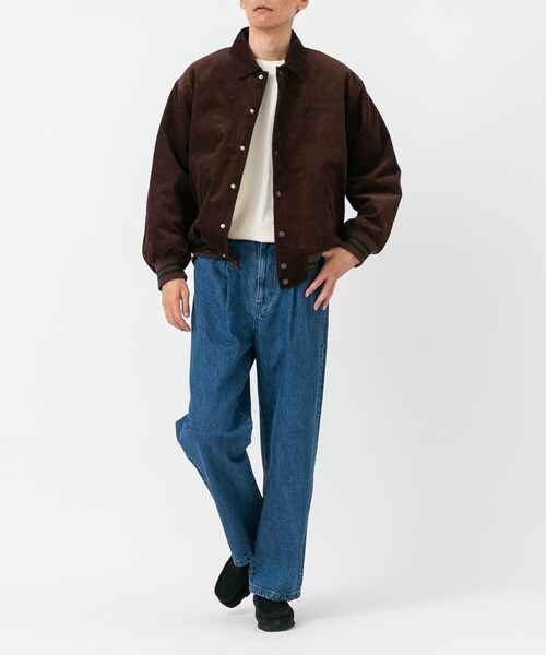 URBAN RESEARCH Sonny Label（アーバンリサーチサニーレーベル）の「『別注』GEM SPORTSWEAR×Sonny Label　コーデュロイパデッドブルゾン（ブルゾン・メンズ・ダークブラウン/ネイビー・M/L）」の9枚目の写真