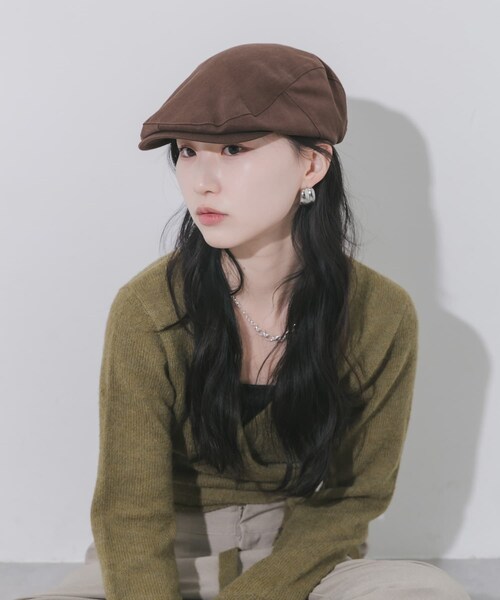 SMELLY（スメリー）の「ドロストハンチング（ハンチング/ベレー帽・レディース・BRN/BLK・-）」の16枚目の写真
