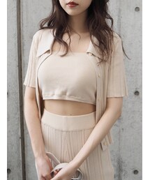 EVRIS | アンサンブルリブニットトップス【セットアップ着用可能】(ニット/セーター)