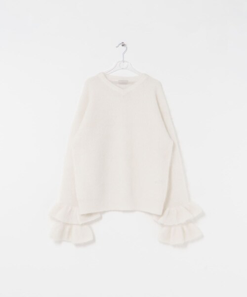 LAATO（ラート）の「frill sleeve mohair knit（ニット/セーター・レディース・パール/シャドウ・Free）」の13枚目の写真