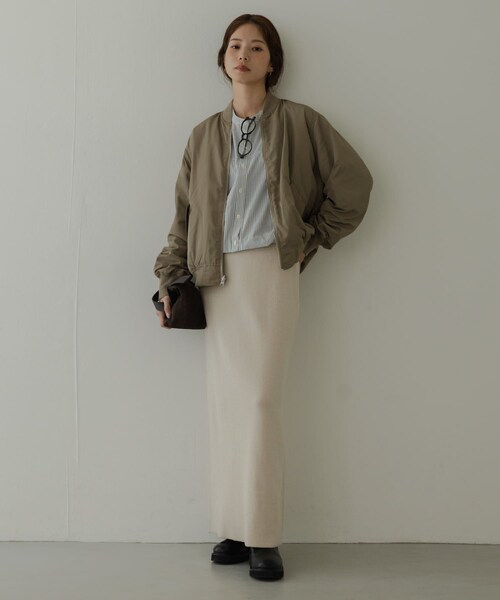 URBAN RESEARCH Sonny Label（アーバンリサーチサニーレーベル）の「『WEB限定』リバーシブルオーバーMA-1（MA-1・レディース・KHK×BLK/OFF×BEG・Free）」の11枚目の写真