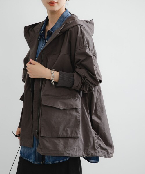 URBAN RESEARCH（アーバンリサーチ）の「コットンナイロンマウンテンパーカー（マウンテンパーカー・レディース・BLACK/CHARCOAL/BEIGE・FREE）」の20枚目の写真