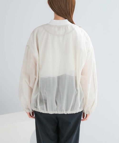 URBAN RESEARCH ROSSO（アーバンリサーチロッソ）の「CHIGNON　シアーチンツブルゾン（ブルゾン・レディース・ECRU/KHAKI・Free）」の4枚目の写真